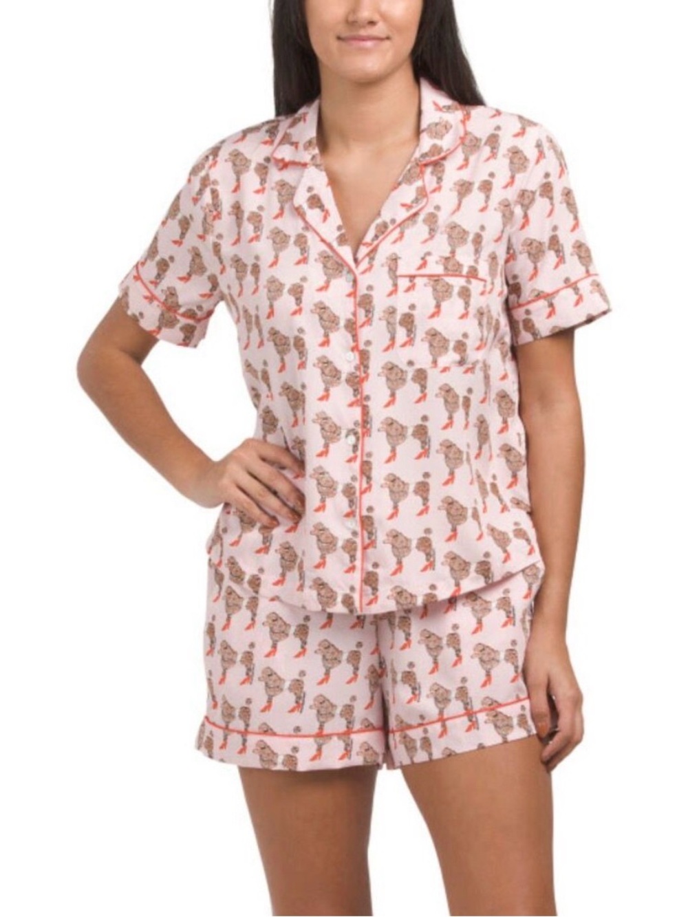 BOUFFANTS & BROKEN HEARTS 
2pc Sassier Poodles Pajama Shorts Set - Medium